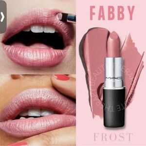 “SEND UR  BEST OFFER?”Gorgeous MAC  “FABBY” *SWATCHED ONLY* Metallic Pink Lippy👄